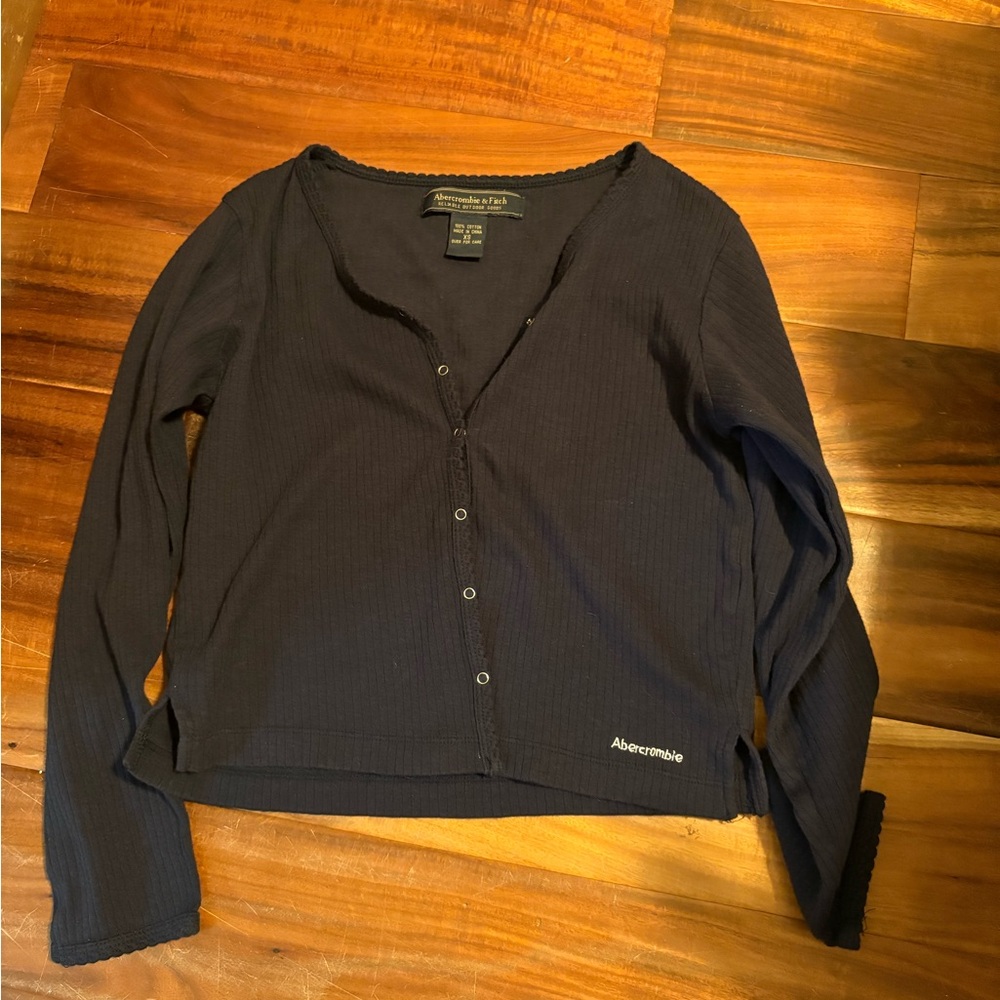 Abercrombie & Fitch Dark Blue Cotton Top (0963)